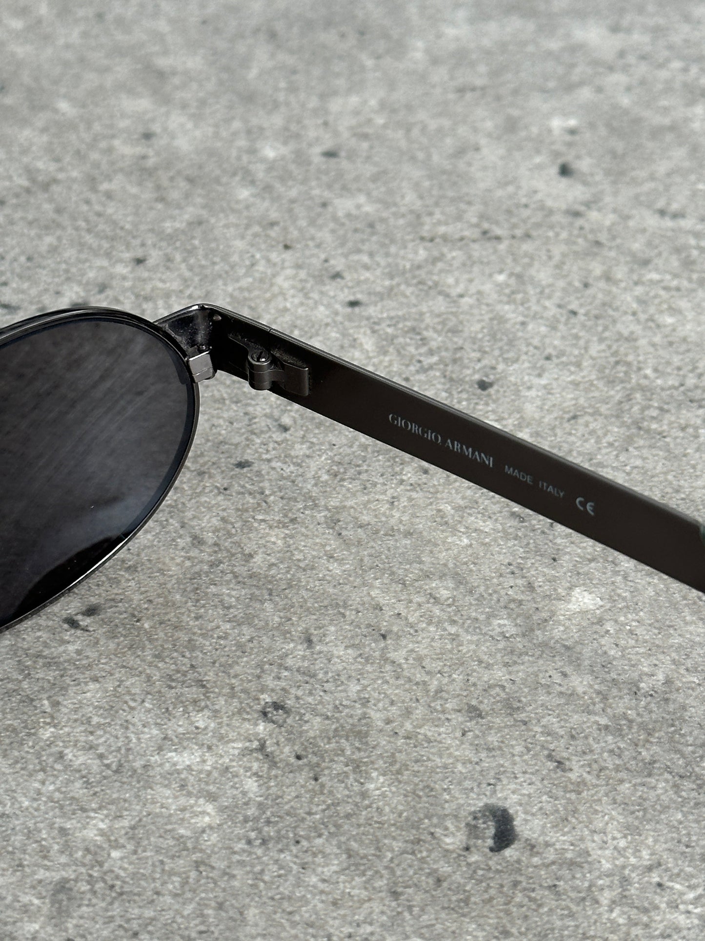 Giorgio Armani 1990s Oval Logo Sunglasses