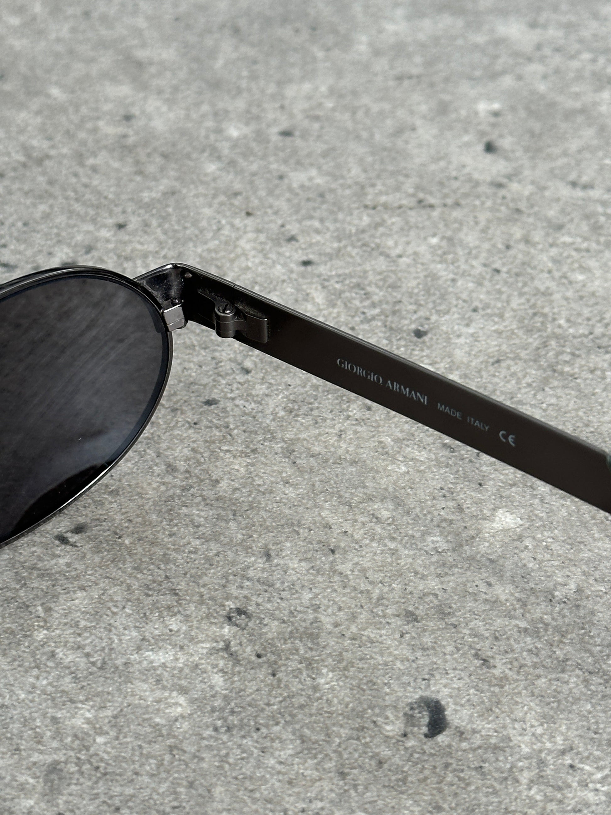 Giorgio Armani 1990s Oval Logo Sunglasses