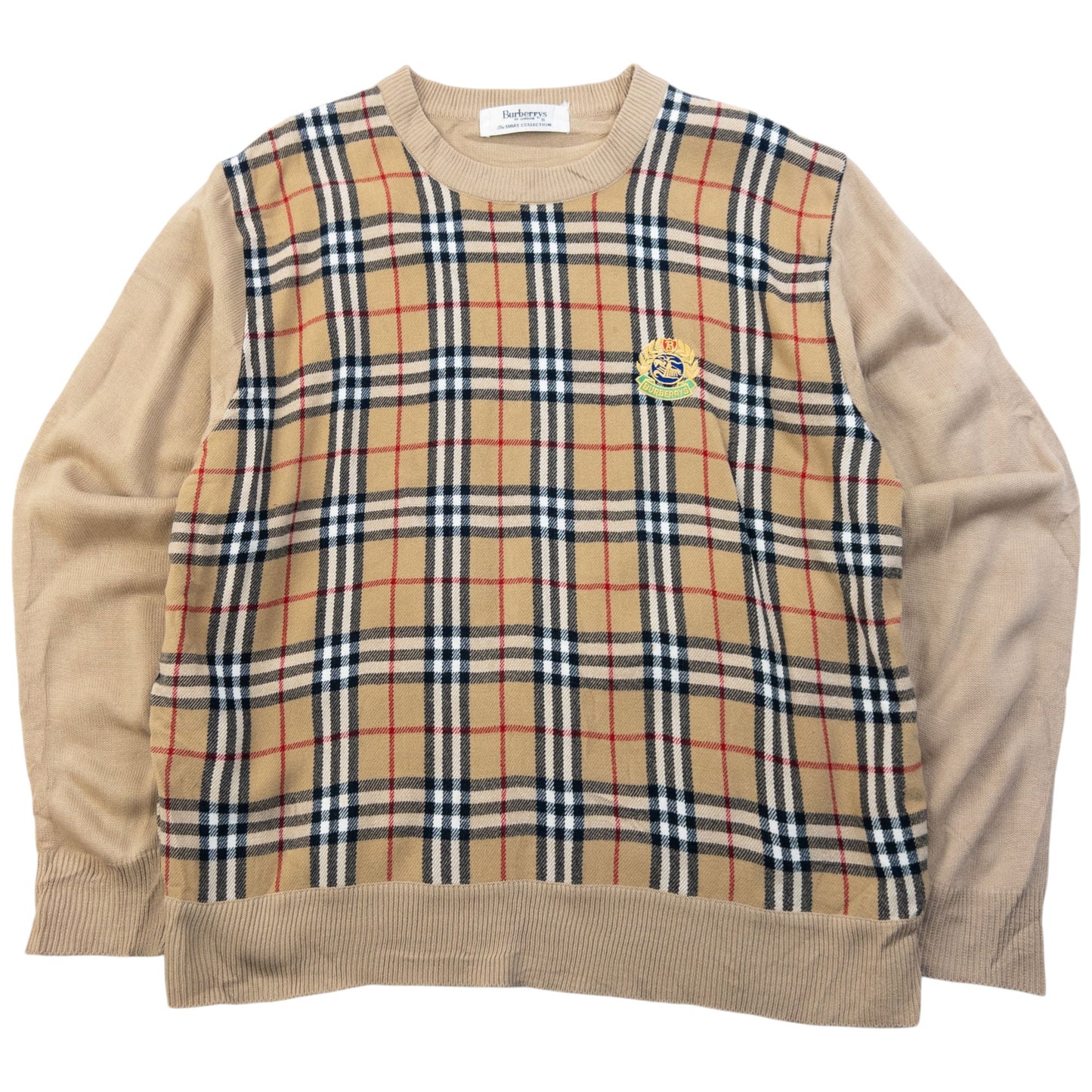 Vintage 90s Burberry Nova Check Jumper Size XS | XS, Brown