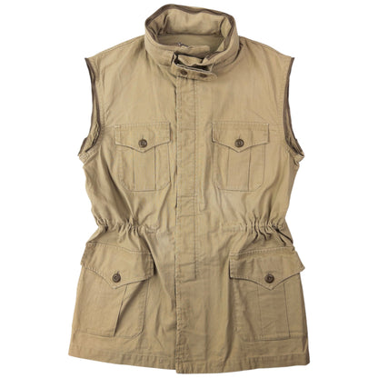 Vintage PPFM Convertible Zip Off Sleeve Military Jacket Size L