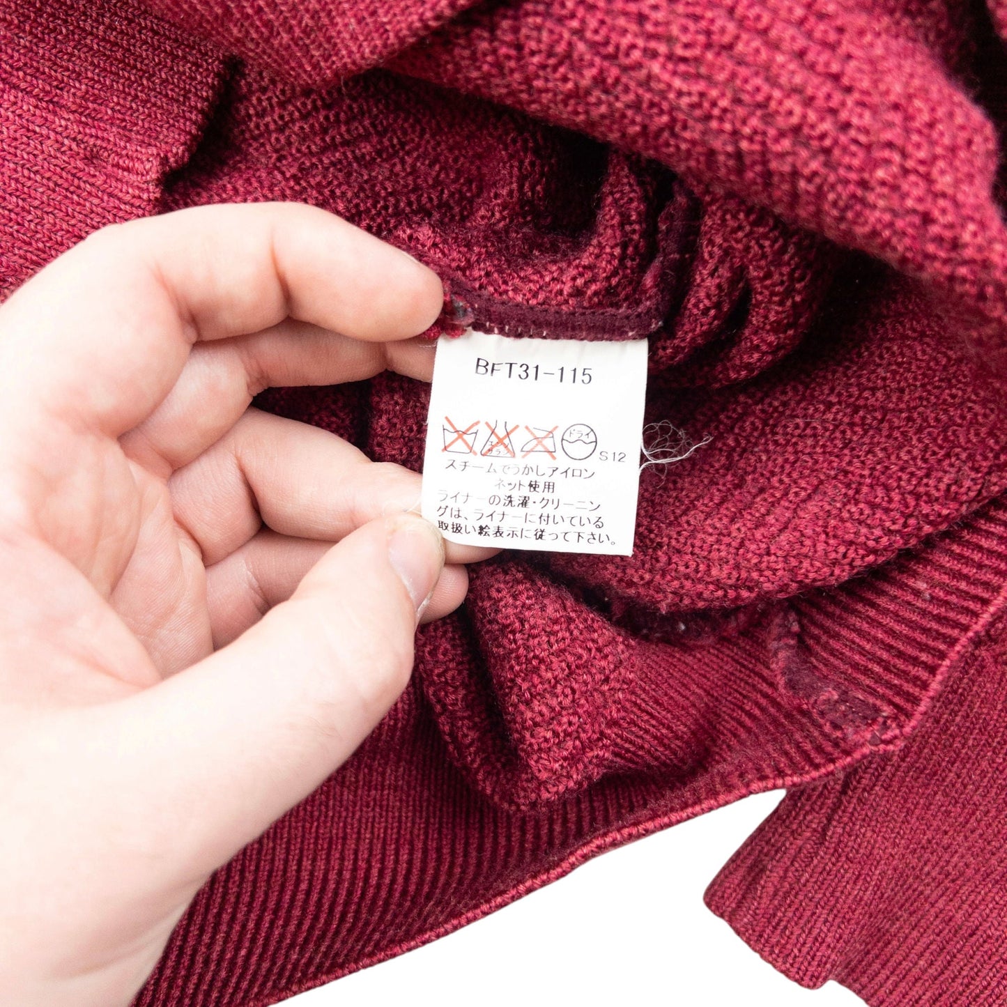 Vintage 2000s Burberry Golf Embroidered Knit Jumper Size M | Medium, Red