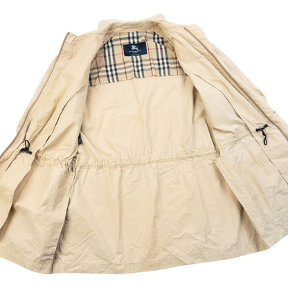 Vintage 2000s Burberry Zip Up Jacket Size M | Medium, Beige