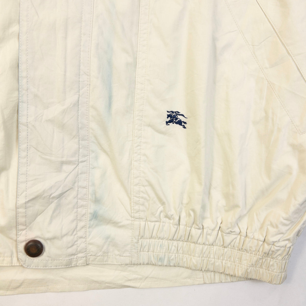 Vintage 90s Burberry Zip Up Jacket Size XS | XS, Cream