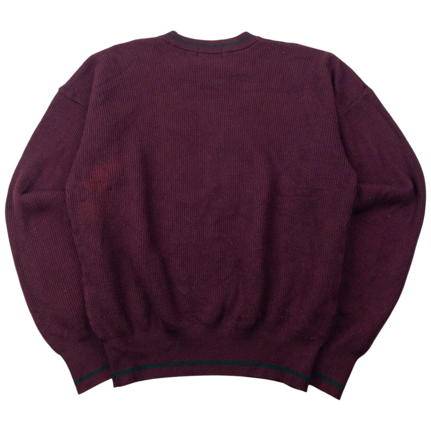 Vintage 90s Burberry Embroidered Wool Knit Jumper Size XS | XS, Multicoloured