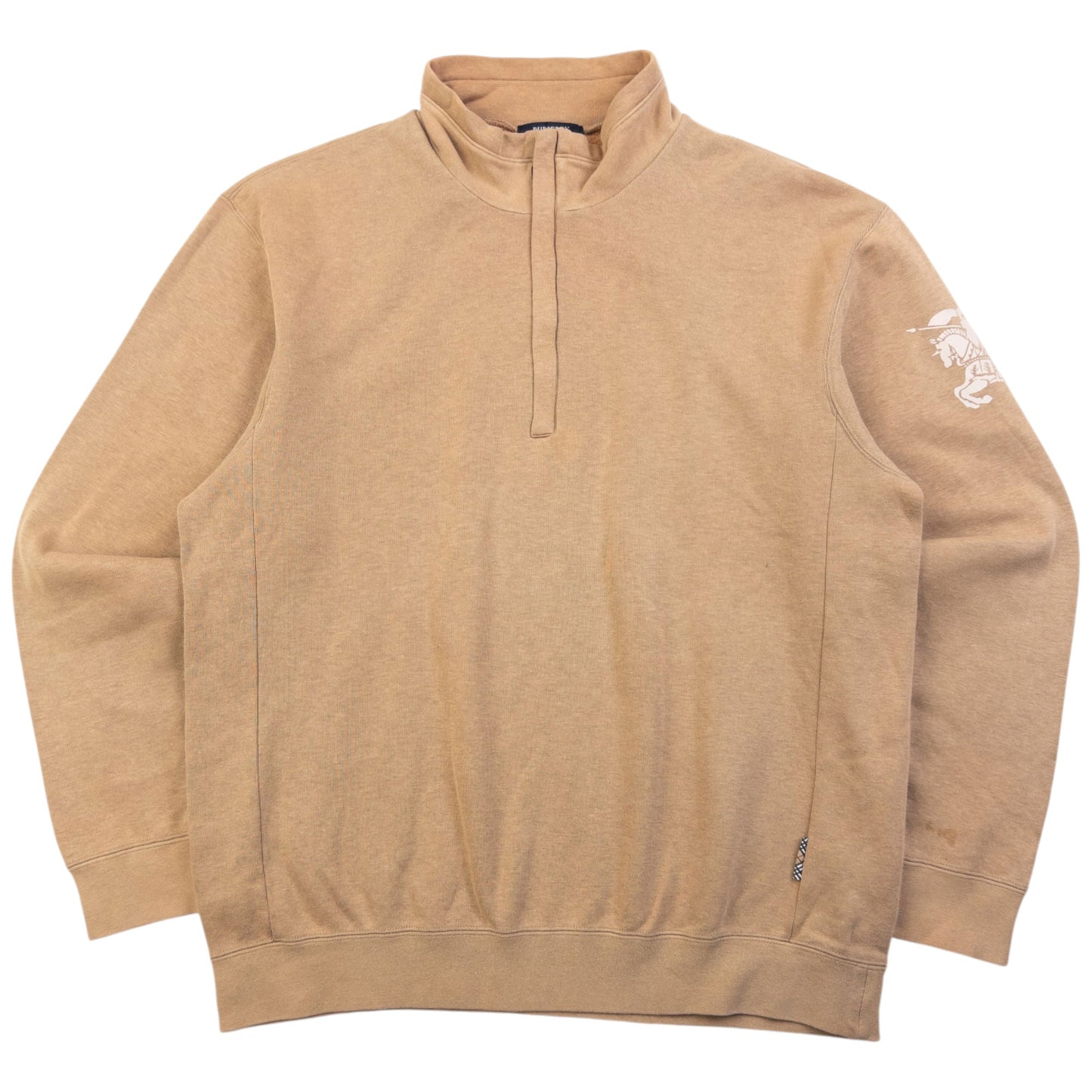 Vintage 2000s Burberry Q Zip Sweatshirt Size XS | XS, Beige