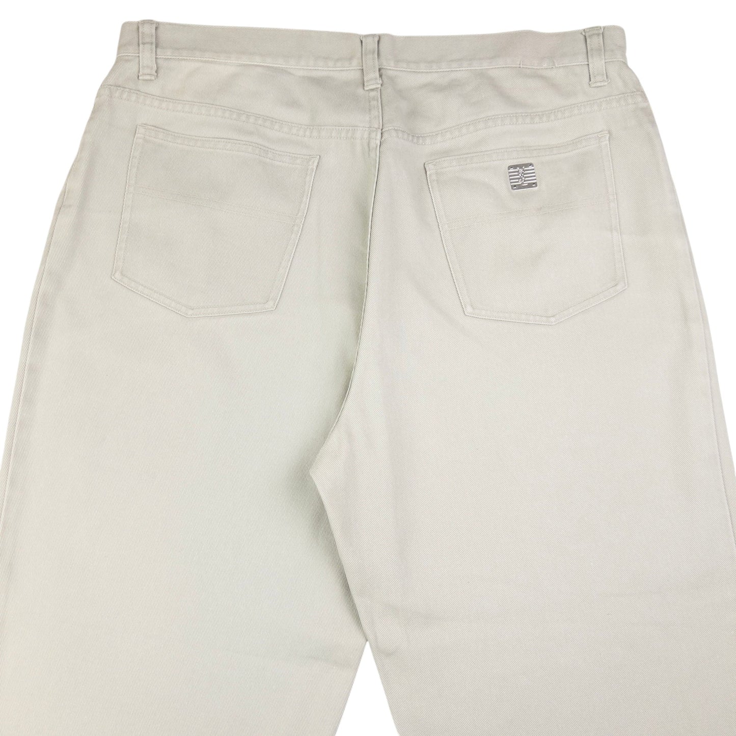 Vintage YSL Yves Saint Laurent Embossed Denim Jeans Size W37