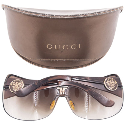 Vintage 2000s Gucci Rimless Sunglasses | O/S, Brown