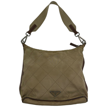 Vintage Prada Quilted Nylon Shoulder Bag