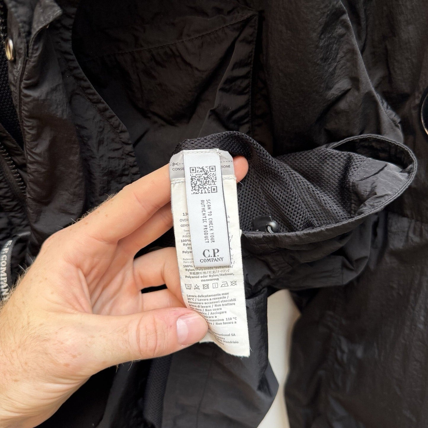 CP Company Chrome-R Half Zip Jacket (L) | Large, Black