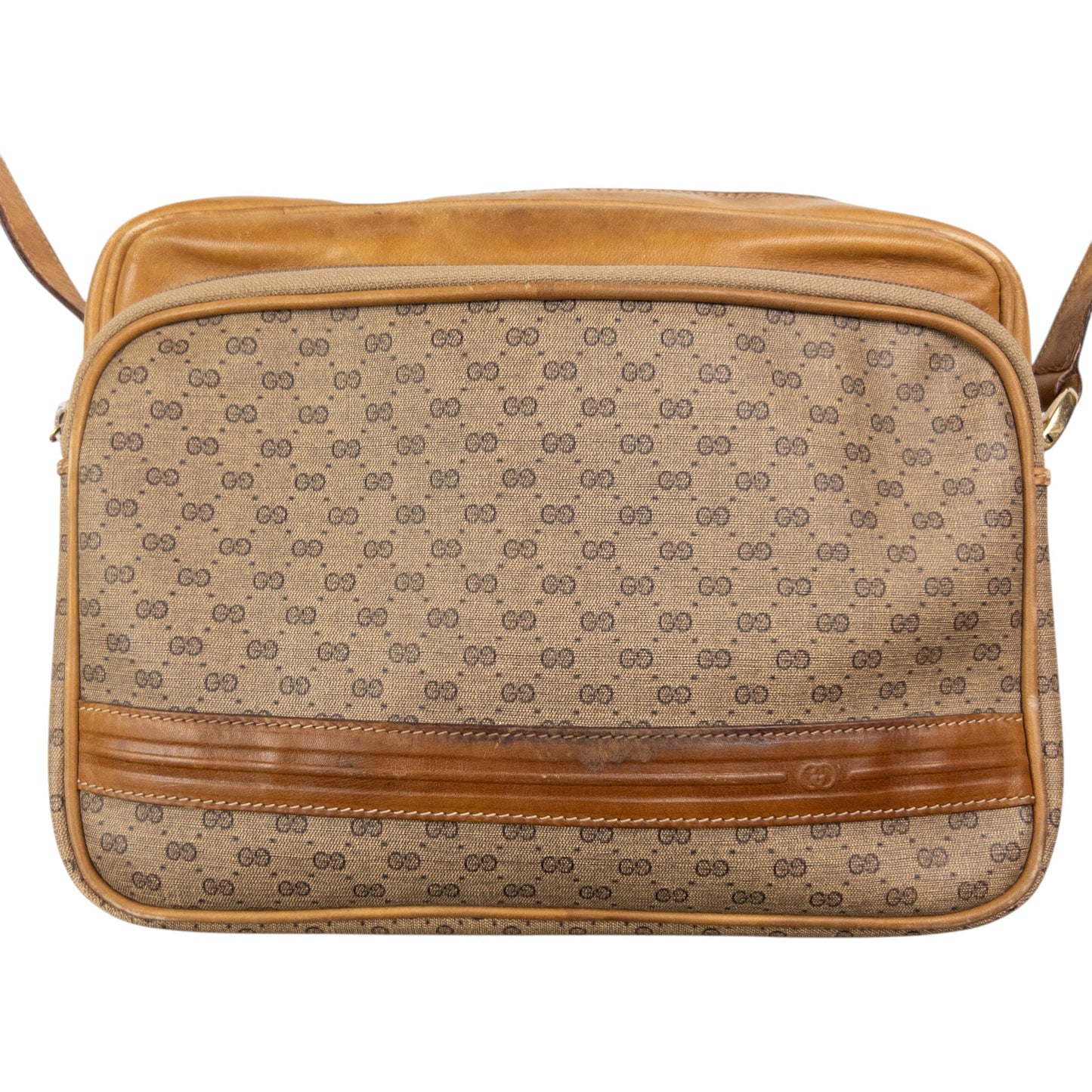 Vintage Gucci Monogram Crossbody Bag