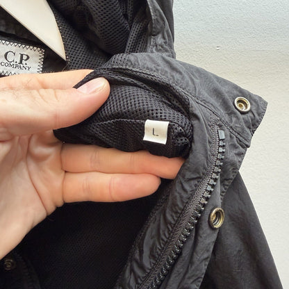CP Company Chrome-R Half Zip Jacket (L) | Large, Black