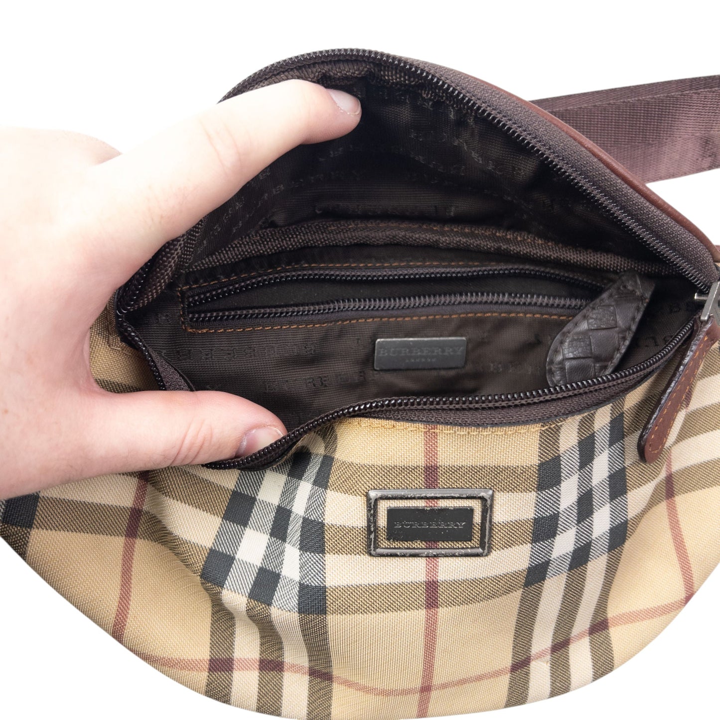 Vintage Burberry Nova Check Crossbody Bag