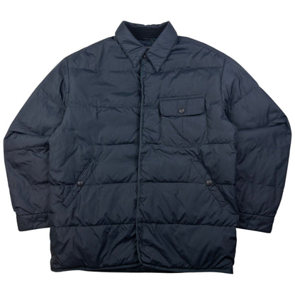 Vintage Armani Jeans Button Up Puffer Jacket Size L