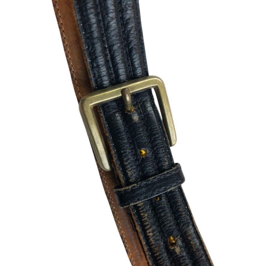 Vintage 90s Issey Miyake Leather Belt Size S | O/S, Black