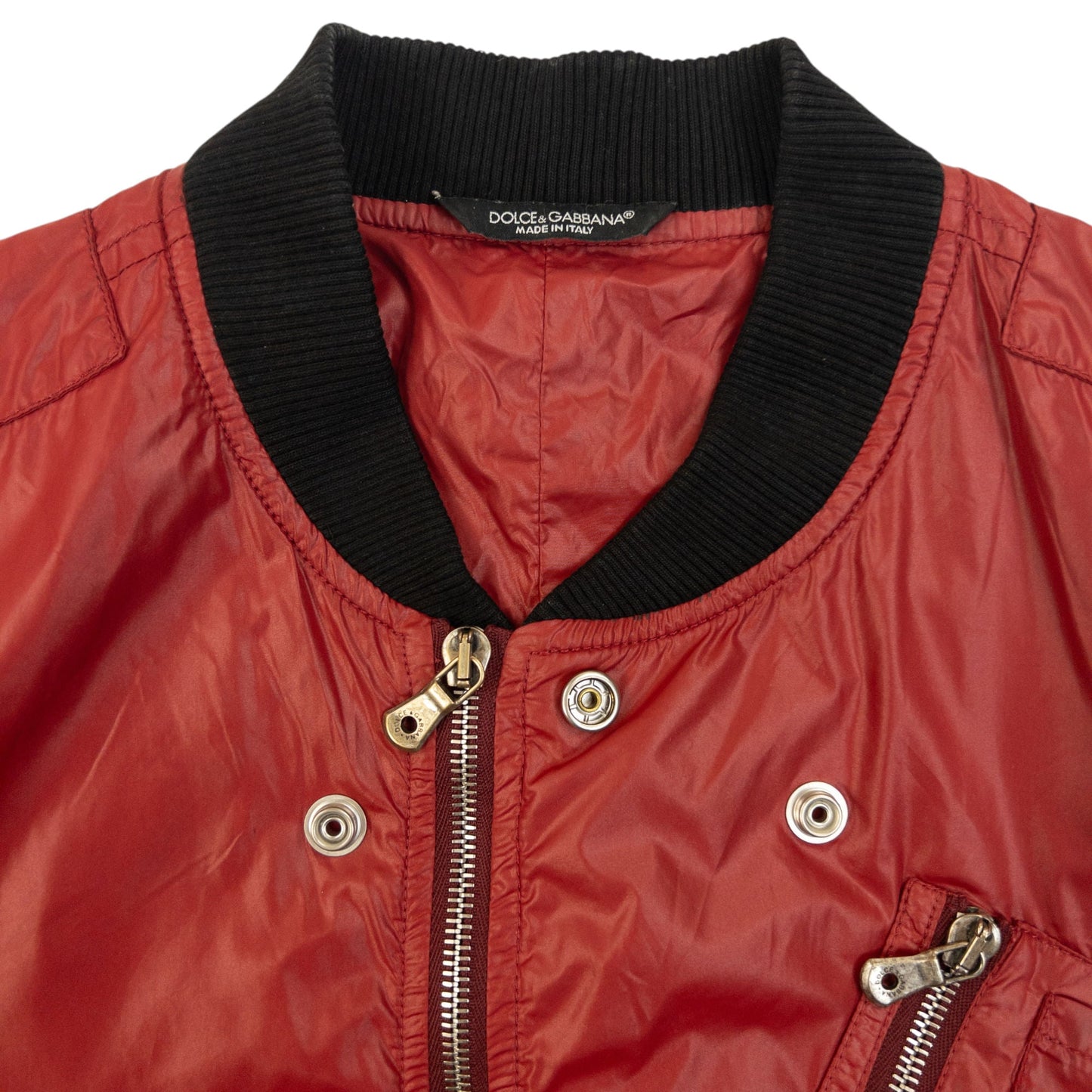 Vintage 2000s Dolce & Gabbana Zip Up Bomber Jacket Size S | Small, Black