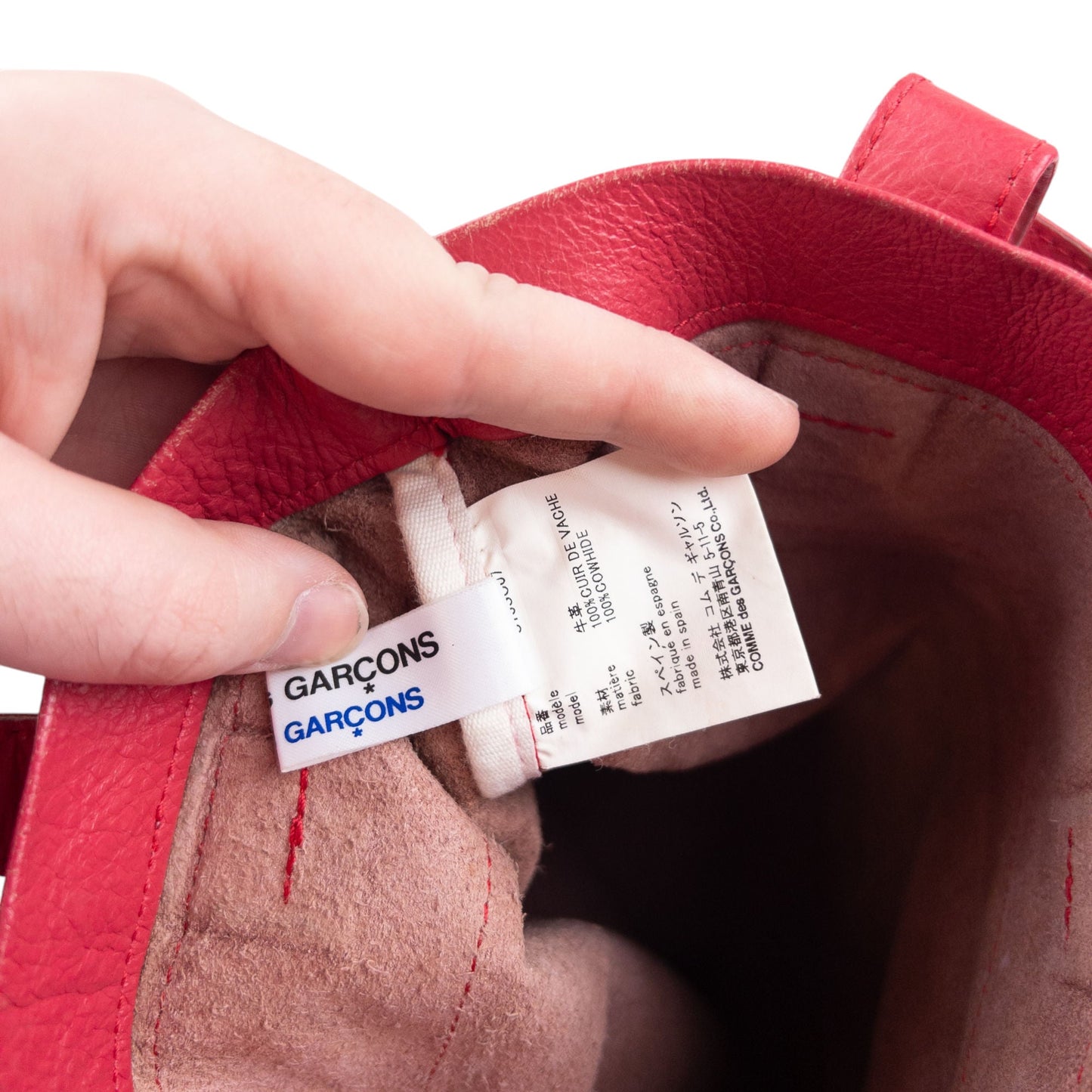 Vintage Comme Des Garçons Leather Handbag