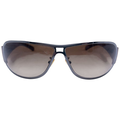 Vintage 2000s Prada Tortoise Shell Flower Sunglasses