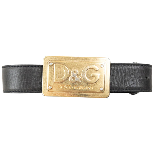 Vintage 2000s Dolce & Gabbana Leather Belt Size XL | O/S, Multicoloured