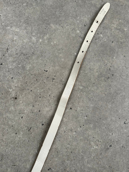 Vintage 1990s Leather Skinny Belt - W27-31
