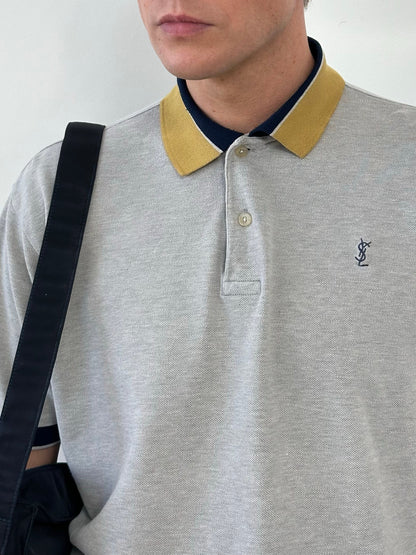 Yves Saint Laurent Pour Homme 1990s Short Sleeve Boxy Polo - M