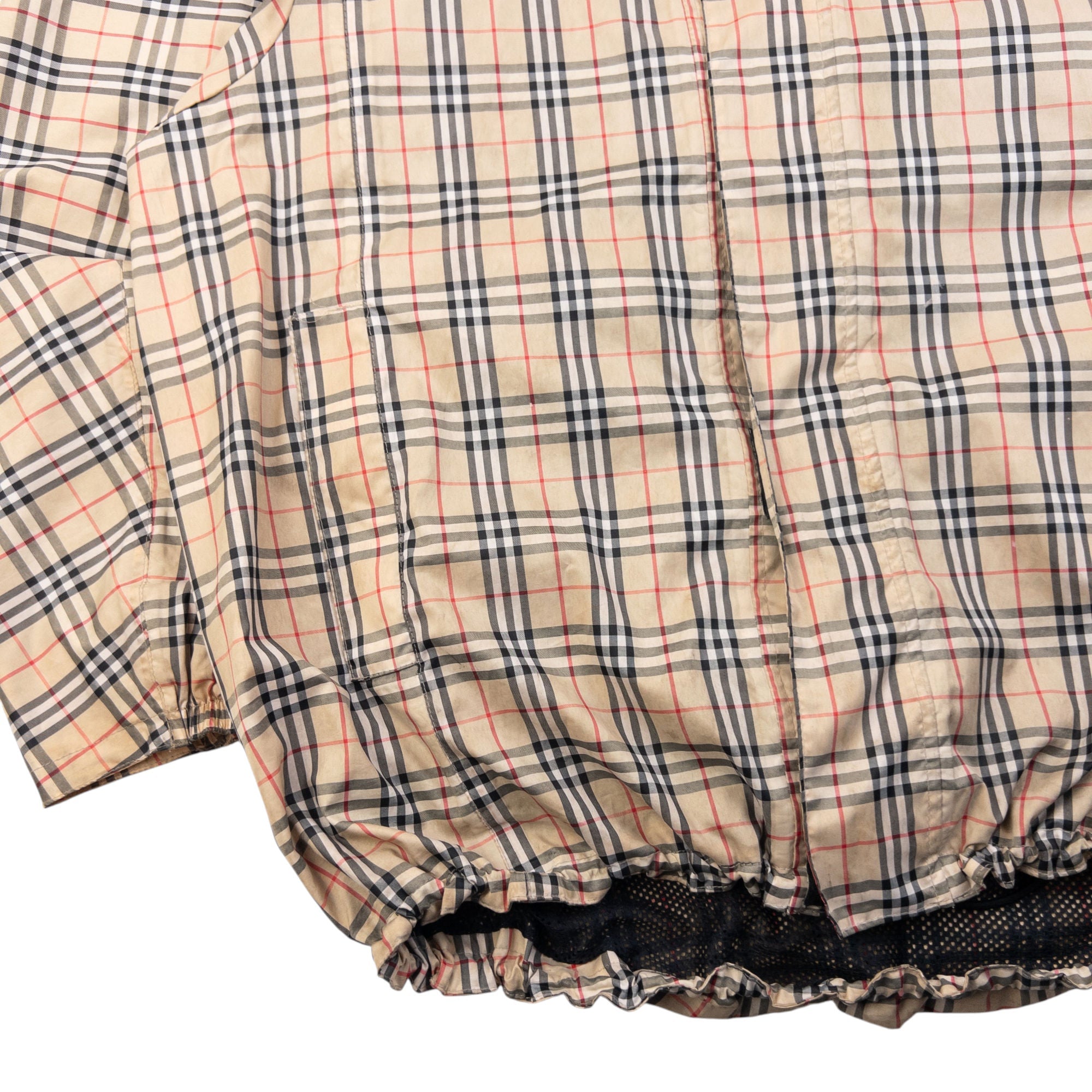 Vintage 90s Burberry Golf Nova Check Packable Jacket Size XL | XL
