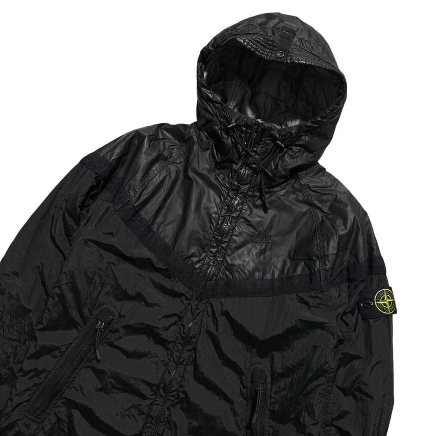 Stone Island Mussola Gommata Nylon Metal Jacket | Small, Black