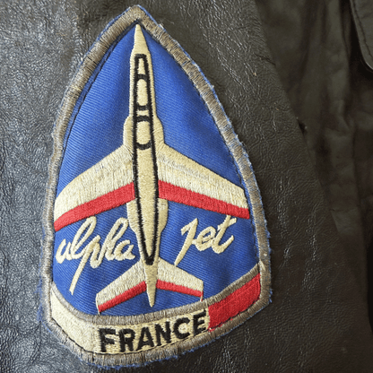 Avirex 1988 'Patrouille de France' A2 Leather Flight Jacket - S / M | S / M, Red