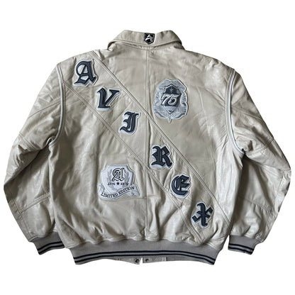 Avirex Leather Varsity Jacket - XL