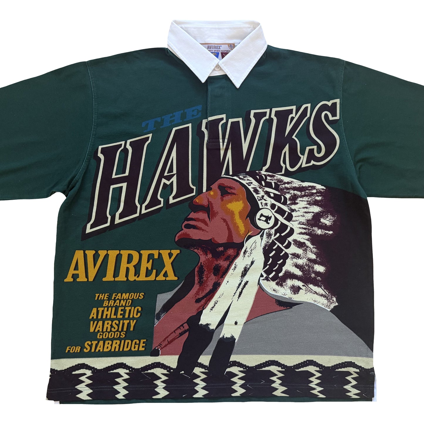 Avirex x Stabridge Hawks Rugby Shirt - M | Medium, Green