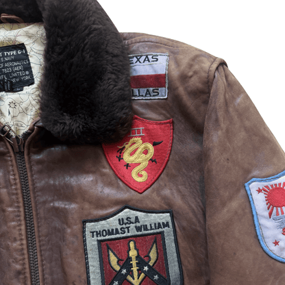 Avirex 1987 Top Gun G-1 Flight Jacket - L | Large, Brown