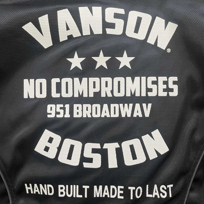 Vanson Leathers 'Trooper' Motorcycle Mesh Racer Jacket - M