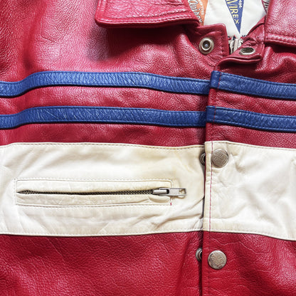 Avirex New York Lions Leather Varsity Jacket - M