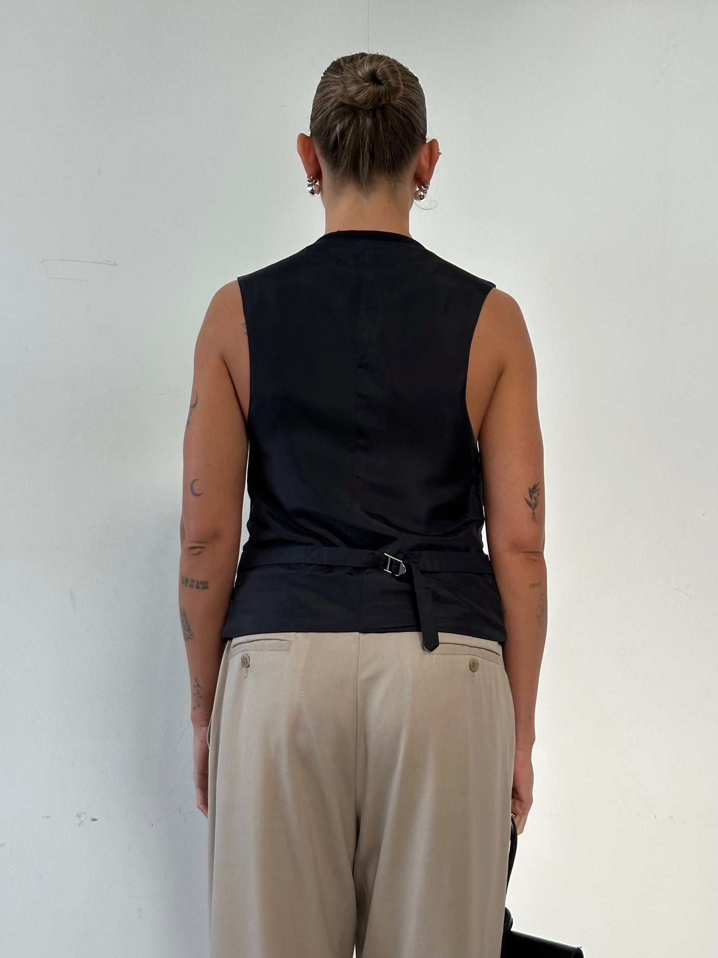 Giorgio Armani Classico Wool Tailored Waistcoat - XS/S