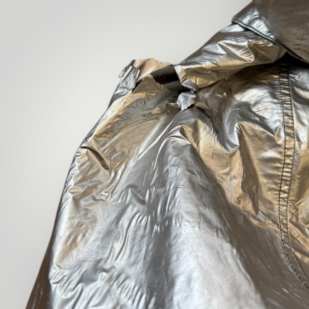 Stone Island AW/2003 Raso Gommato Metallic Cover Reversible "Spaceman" Parka XL