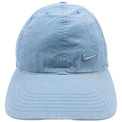 Vintage 2000s Nike Metallic Swoosh Hat | O/S, Blue