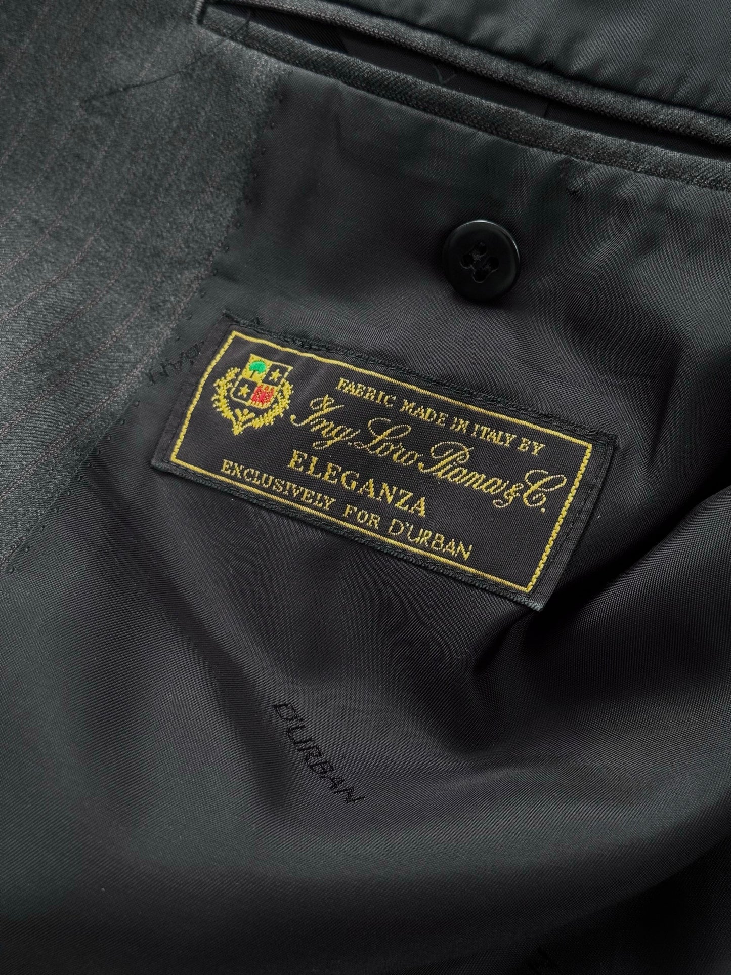 Loro Piana x Durban 1990s Pure Wool Double Breasted Stripe Suit - 38R/W30