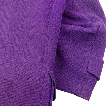 Vintage 2000s Burberry Wool Duffle Jacket Womens Size XL | O/S, Purple
