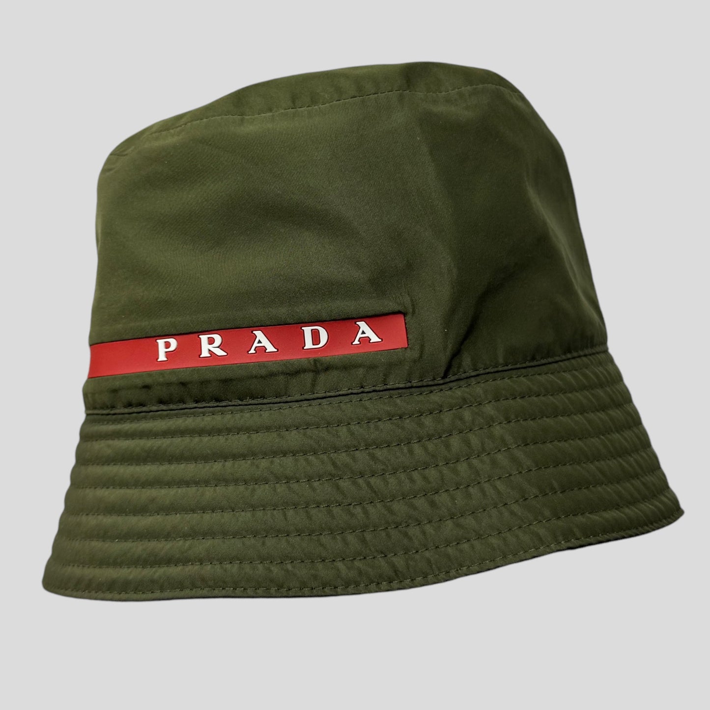 Prada Linea Rossa Technical Nylon Bucket Hat - M