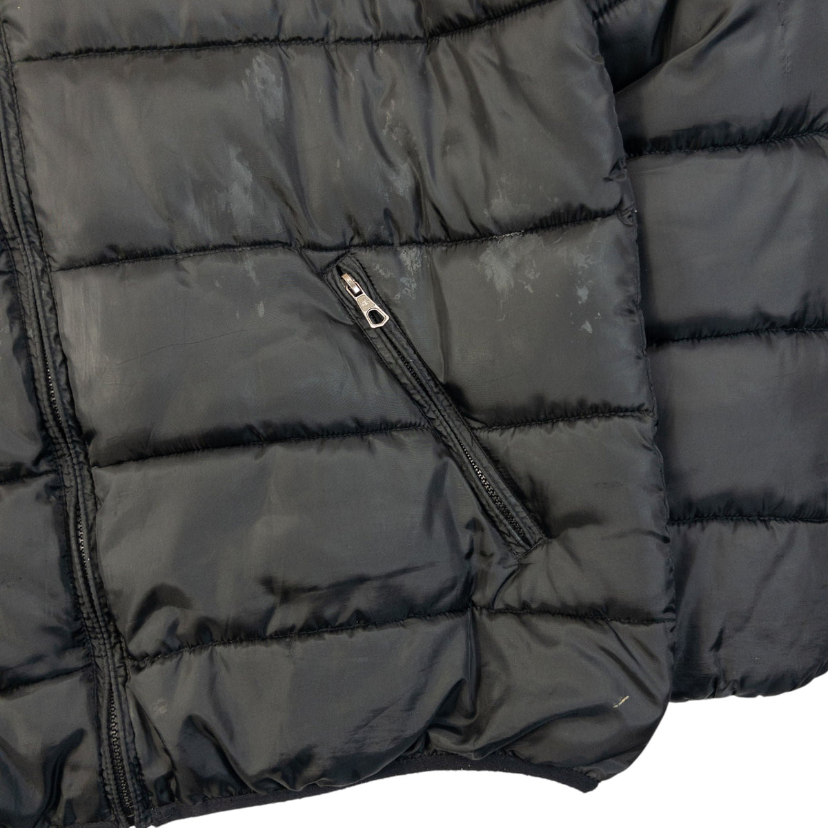 Vintage Champion Zip Up Puffer Jacket Size XXL | XXL, Black