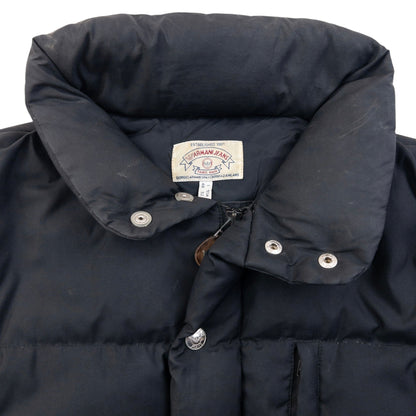Vintage 90s Armani Jeans Zip Up Puffer Jacket Size XL | XL, Black