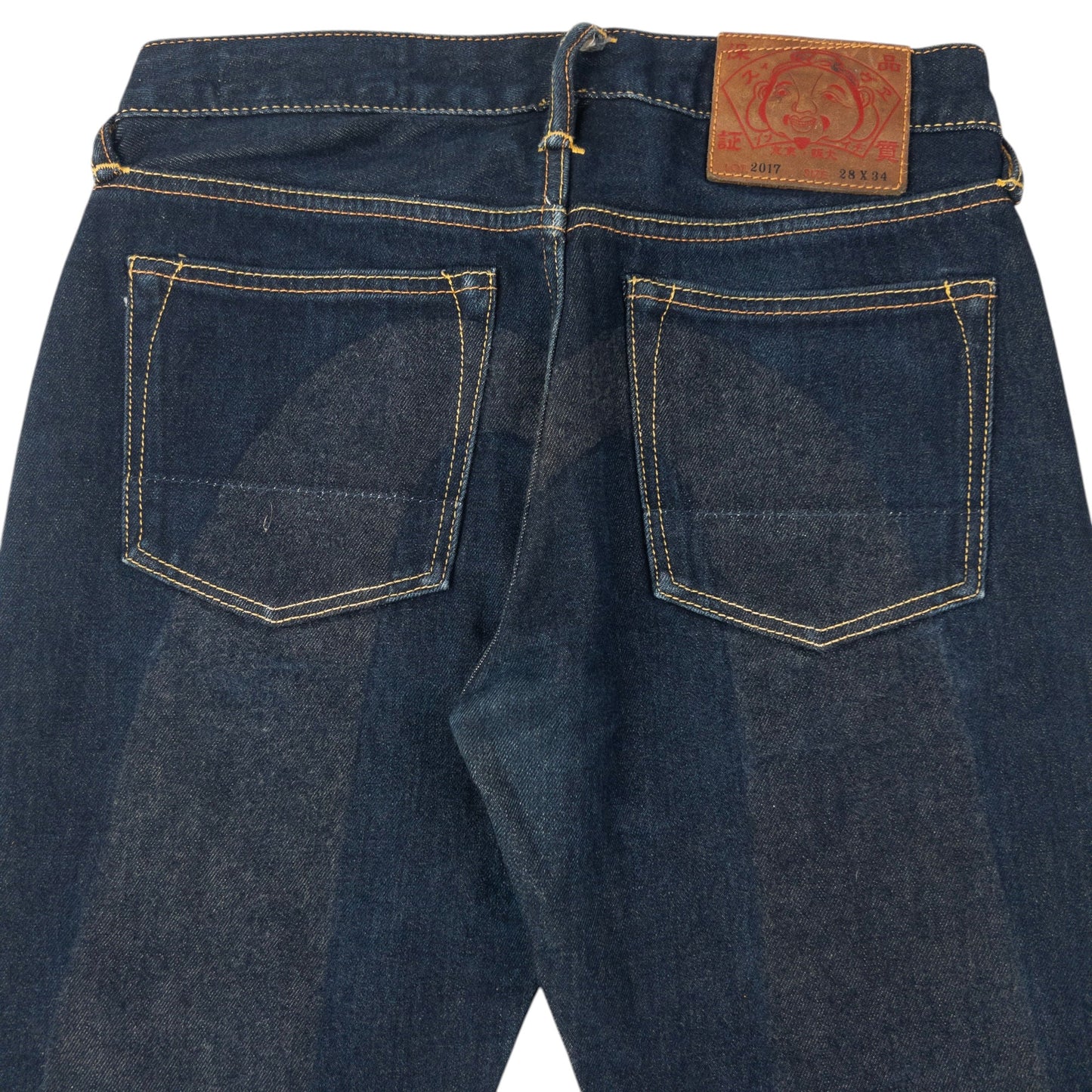 Vintage 2000s Evisu Daicock Japanese Denim Jeans Size W28 | W28, Navy