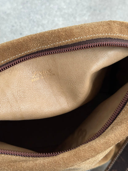 Loewe 1990s Suede Anagram Crossbody Bag
