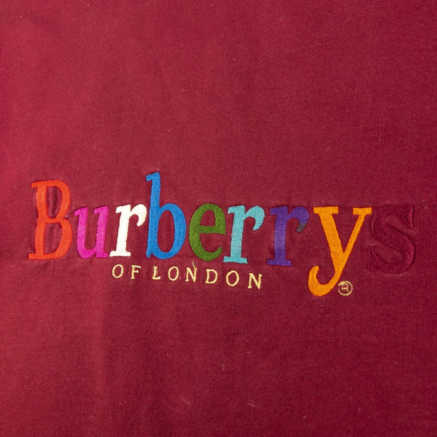 Vintage Burberry Embroidered Sweatshirt Size S
