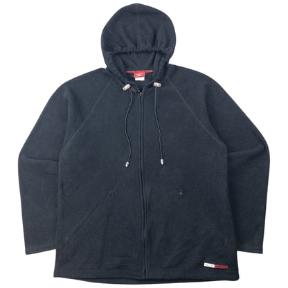 Vintage 90s Oakley Zip Up Fleece Hoodie Size M | Medium, Black
