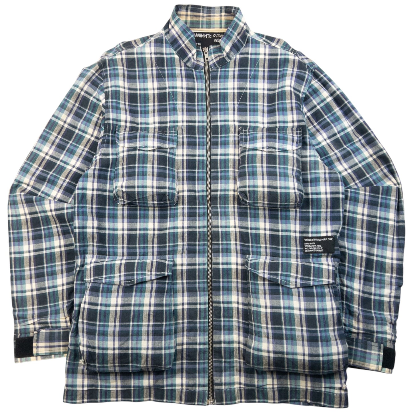 Vintage 2000s Stussy Checkered Zip Up Jacket Size M | Medium, Red