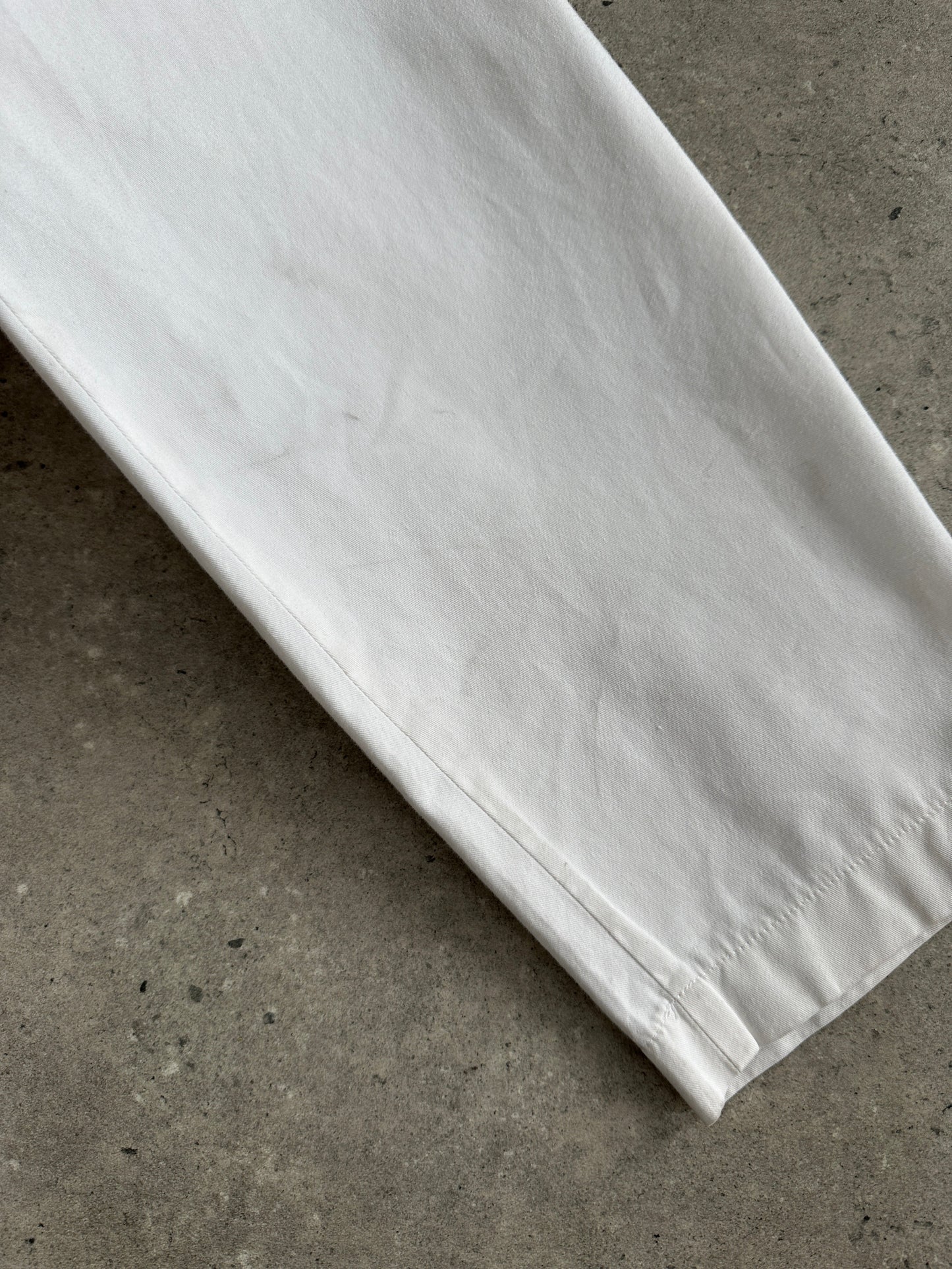 Vintage 1990s Pure Cotton High Waisted Tapered Trousers - W26