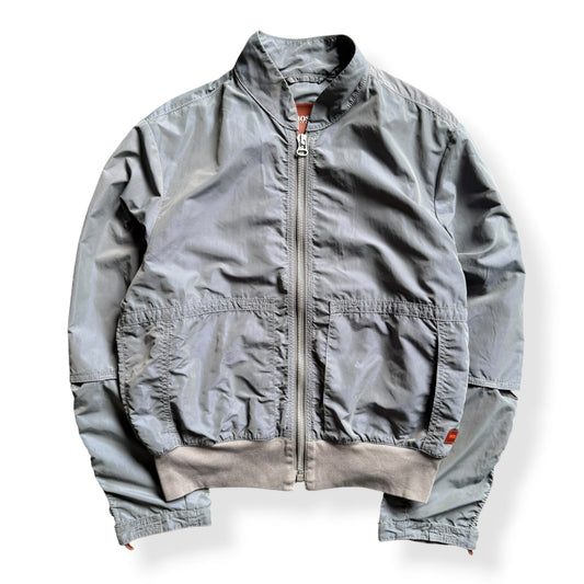 2000's Hugo Boss 'Orange' Iridescent Nylon Bomber (M) | Medium, Blue