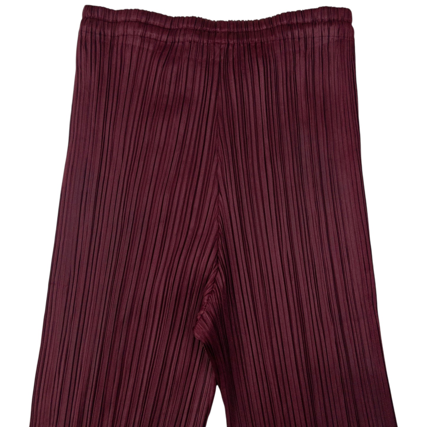 Vintage 90s Pleats Please By Issey Miyake Pleated Trousers Womens Size M | Medium, Burgundy