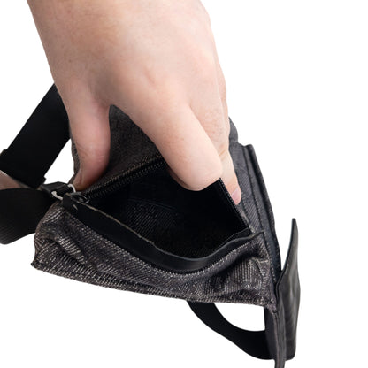 Vintage 2000s Gucci Monogram Crossbody Bag | O/S, Black