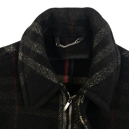 Vintage 2000s Burberry Nova Check Wool Jacket Size XL | XL, Black